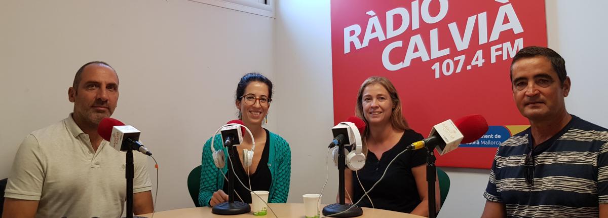 Grabando el podcast en Radio Calvià